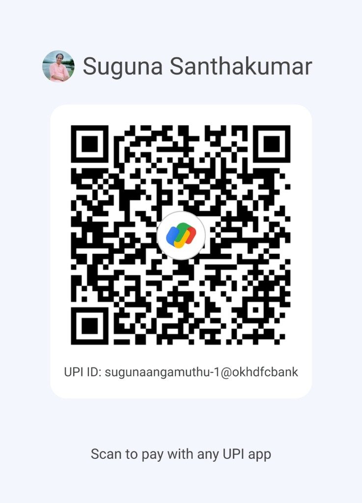 Sai Tuition Centre Google Pay UPI Payment QR Code Scanner - Suguna Santhakumar